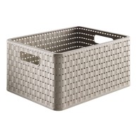 ROTHO Bež košara za pohranu od reciklirane plastike Country