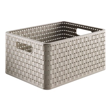 ROTHO Bež košara za pohranu od reciklirane plastike Country