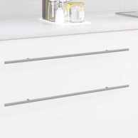 Drška za ormar 2 pcs Srebrno 1700mm Nehrđajući čelik