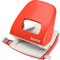 LEITZ Bušač 2 rupe NeXXt Metal Office, do 30 listova, crveni