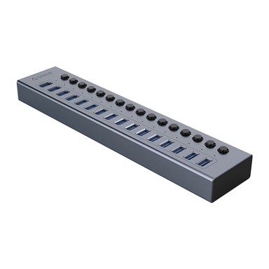 ORICO USB Hub BT2U3-16AB, 16x USB-A, siva