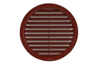 HACO Ventilacijska rešetka, okrugla, VM mreža, Ø 150 mm, smeđa