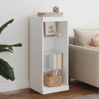 Komoda s LED svjetlima bijela 41x37x100 cm