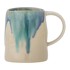 BLOOMINGVILLE Plava/bež šalica od kamenine 450 ml Yori 