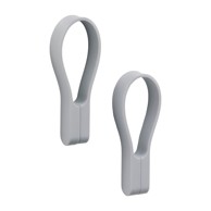 ZONE Svijetlo siva silikonska šipka za ručnike 2 kom Loop