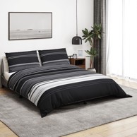 Zaštitna navlaka za krevet crno-bijeli 155 x 220 cm pamučni