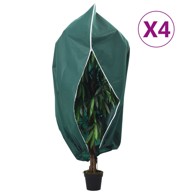 Navlaka za biljke s patentom, flis, 4 kom, 70 g/m², 1x1,55 m