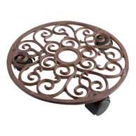 ESSCHERT DESIGN Metalni mobilni stalak za tegle za bilje ø 29 cm, metal, prirodna