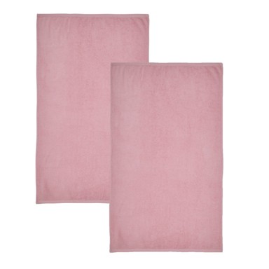 CATHERINE LANSFIELD Ružičasti brzosušeći/od frotira pamučni ručnici u setu 2 kom 90x140 cm Quick Dry