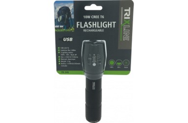 LED Ručna punjiva svjetiljka, 10W, 600lm, crvena