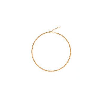 IMMACULATI Ogrlica Cuban N G, nehrđajući čelik, pozlata 18K