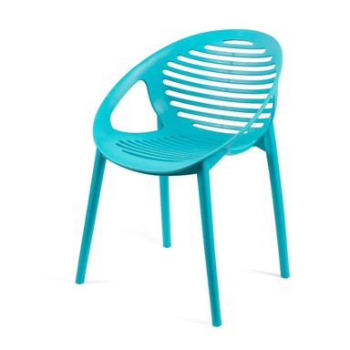 BONAMI SELECTION Tirkizna plastična vrtna stolica Joanna