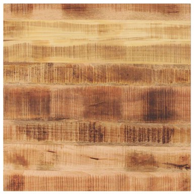 Stolna ploča 90x90x2,5 cm, masivno grubo drvo manga prirodno, 25 mm
