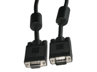 CABLETECH VGA kabel za monitor, HD15, muški na ženski, feritna jezgra, duljina 3 m