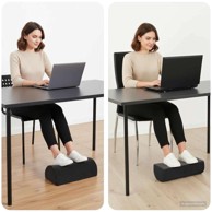 Jastuk za podupiranje nogu jednobojni, crni