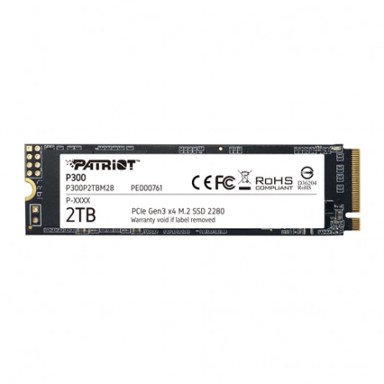 PATRIOT SSD disk P300, M.2, 2000 GB, PCI Express 3.0, NVMe