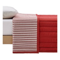 KAVE HOME Crveni prošiven prekrivač od organskog pamuka 180x240 cm Sini