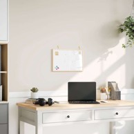 Magnetna bijela ploča s okvirom od punog borovina, 40x30 cm, bijela