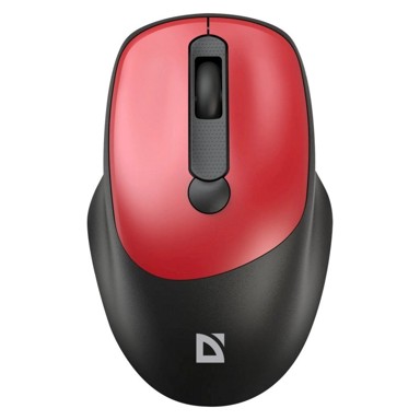 DEFENDER Bežični miš Feam MM-296 RF Silent, crveni