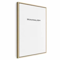 Slika Minimalizam, jednodijelna, okomita, 40x60 cm, u prirodnom drvenom okviru