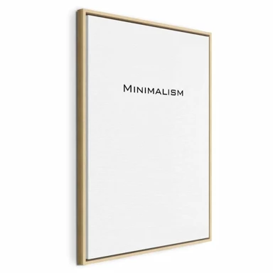 Slika Minimalizam, jednodijelna, okomita, 40x60 cm, u prirodnom drvenom okviru