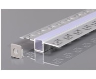 Aluminijski profil za LED traku sivi, L=2m, 21.3x26x12.6mm