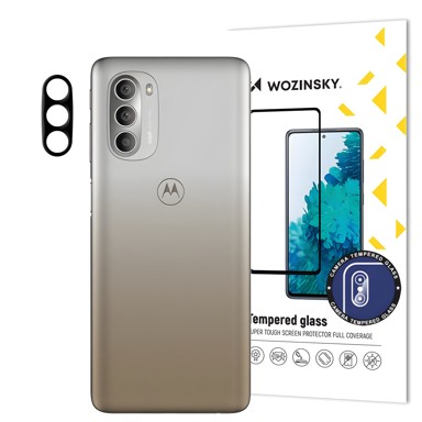 WOZINSKY Kaljeno staklo za kameru 9H za Motorola Moto G51 5G, crno