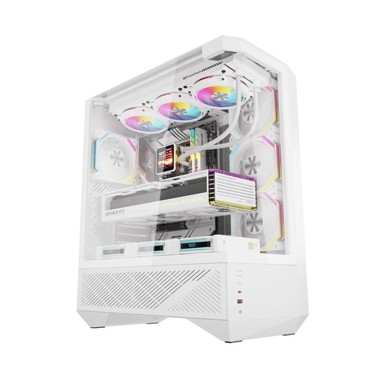 DARKFLASH Kućište DY460, 4 ARGB ventilatora, bijelo