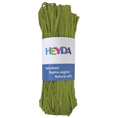 HEYDA Prirodna rafija 20-48877-95, 50 g, svijetlozelena