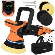 BIGSTREN ekscentrična polirka za automobil 27663, 1000 W, 125 mm, hod 15 mm, LED, s torbom