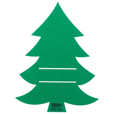 Držač za pribor za jelo AP845192-07, oblik bora, filc, zelena boja, 4 kom