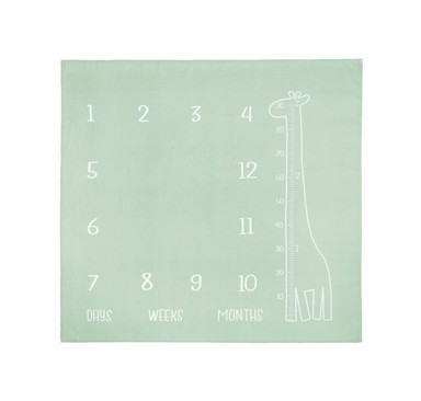 Podloga za presvlačenje od muslina, 120x120 cm, zelena