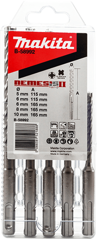 MAKITA 5-dijelni set svrdla SDS-Plus Nemesis B-58992