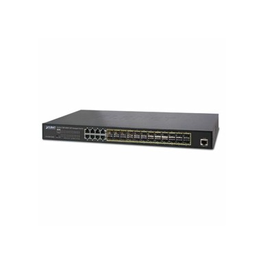 PLANET Switch L2 24-port 100 1000X SFP 8-port Shared TP Managed Redundant