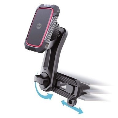 FOREVER Magnetni auto držač za telefon MH-250, okretan 360°, 2 magneta, crna