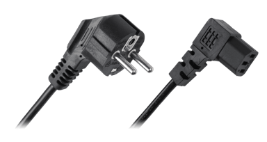 LP kabel za napajanje računala, kutni, 3 m