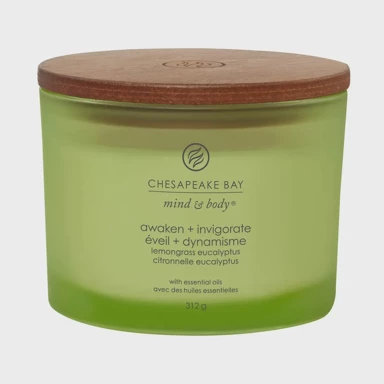CHESAPEAKE BAY Svijeća 3 wick Awaken & Invigorate (lemongrass eucalyptus)