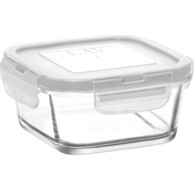 LAV Staklena posuda s poklopcem 375 ml, prozirna