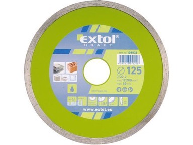 EXTOL CRAFT Dijamantna rezna ploča 108831, puna, 115 x 22,2 mm, mokro rezanje