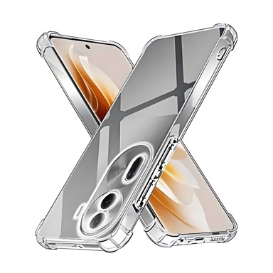 Silikonska futola KP30967, s ojačanim rubovima, za Oppo Reno11 Pro, prozirna