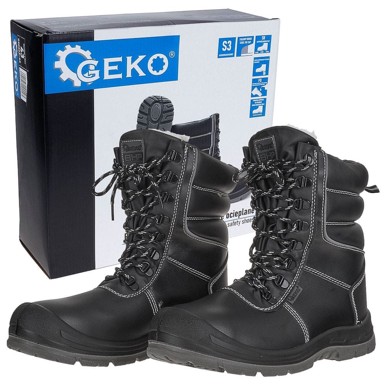 GEKO Zaštitne zimske cipele, S3 SR FO, izolirane, veličina 41