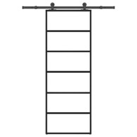 Klizna vrata s priborom od ESG stakla i aluminija 76x205 cm