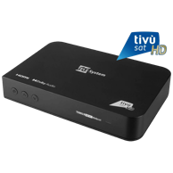 TELE System Satelitski prijemnik TS9019 HD, DVB-S/S2, tivùsat smart kartica uključena, crni