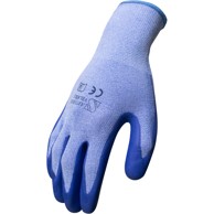 Vrtne rukavice s premazom gumenim vel. 8. Plava