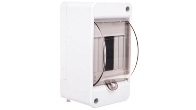 Modularna razvodna ploča 1x3 nadžbukna IP20 s poklopcem za dim i terminalima S-3+staklo+N+PE 8005813 ENE-00351