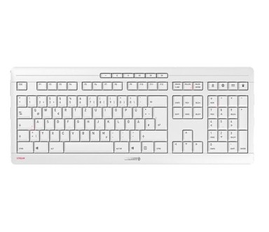 CHERRY Tipkovnica i miš Stream Desktop bežični, bijelo, USB, US