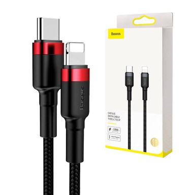 BASEUS Kabel Cafule, Type-C na iP, 18W, 1m