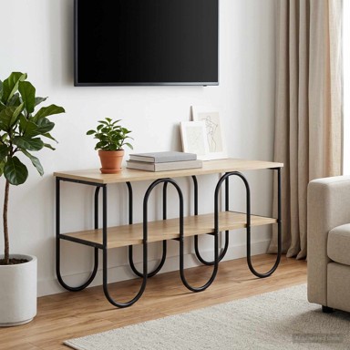 TV stalak 100 x 40 x 50 cm od konstruiranog drva, hrast sonoma