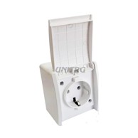 WERTOR Utičnica 2-polna OG IP44 bijela