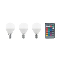 GENERIC LED žarulje, set 3 kom, E14, 3x4W, 3000K, 300 lm, RGB-bijele, dimabilne